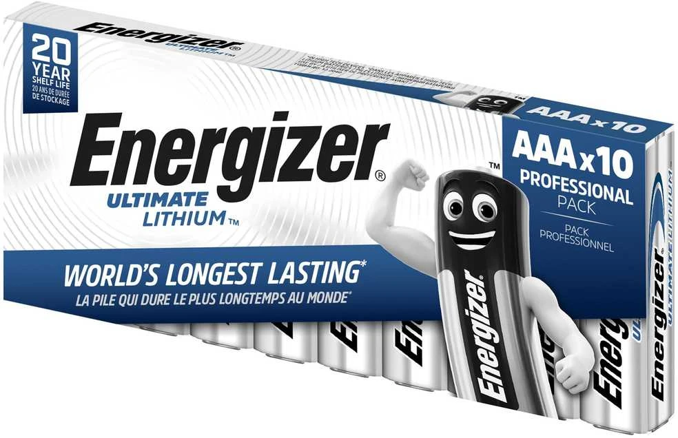 Energizer Ultimate Lithium AAA 1,5V 1250mAh elementai L92, 10 vnt.