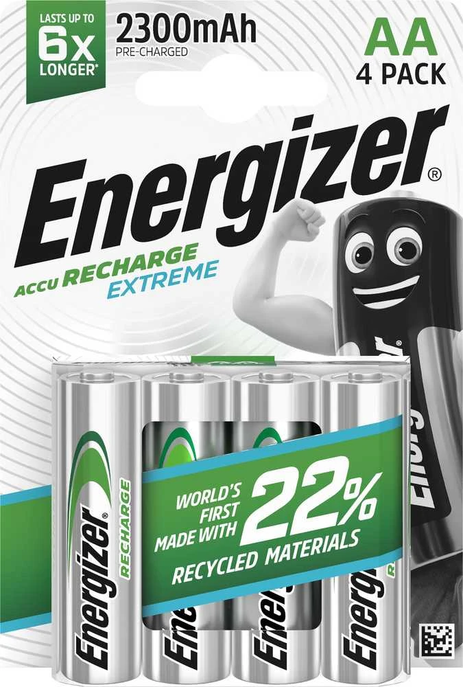 Įkraunami Elementai Energizer Extreme 2300 mAh AA HR6 1.2V 4Vnt