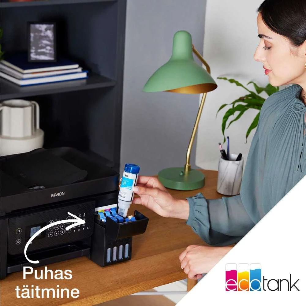 Spausdintuvas Epson | Daugiafunkcinis printers | EcoTank L5310 | Inkjet | Spalvotas | A4 | Wi-Fi | Juodas