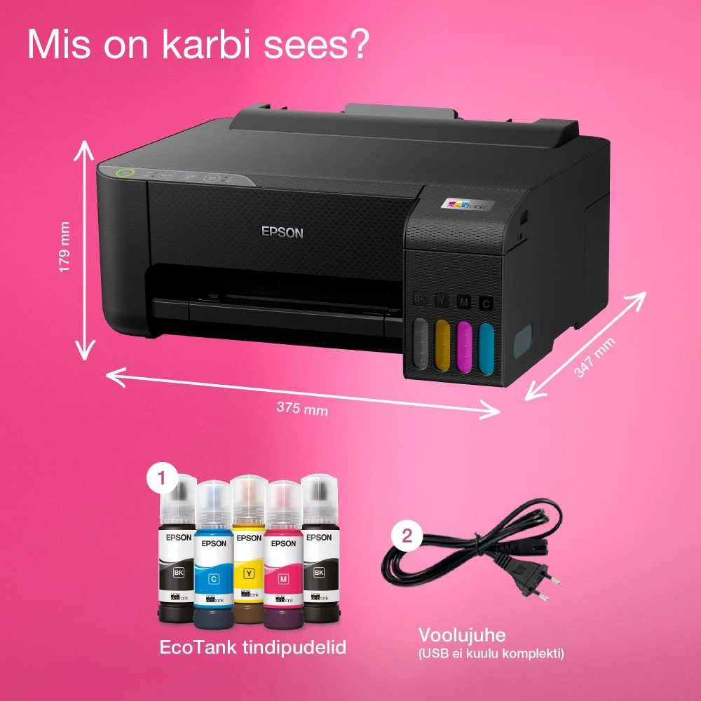 Spausdintuvas Epson L1270 | Spalvotas | Inkjet | Wi-Fi | Juodas