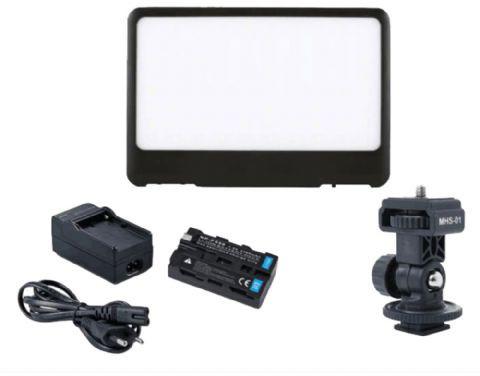 Falcon Eyes Soft LED lempų rinkinys Pritemdomas DV-80SL-K2 įsk. Baterija