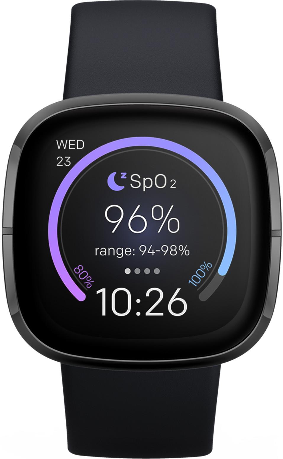 Išmanusis laikrodis Fitbit Sense, Juodas