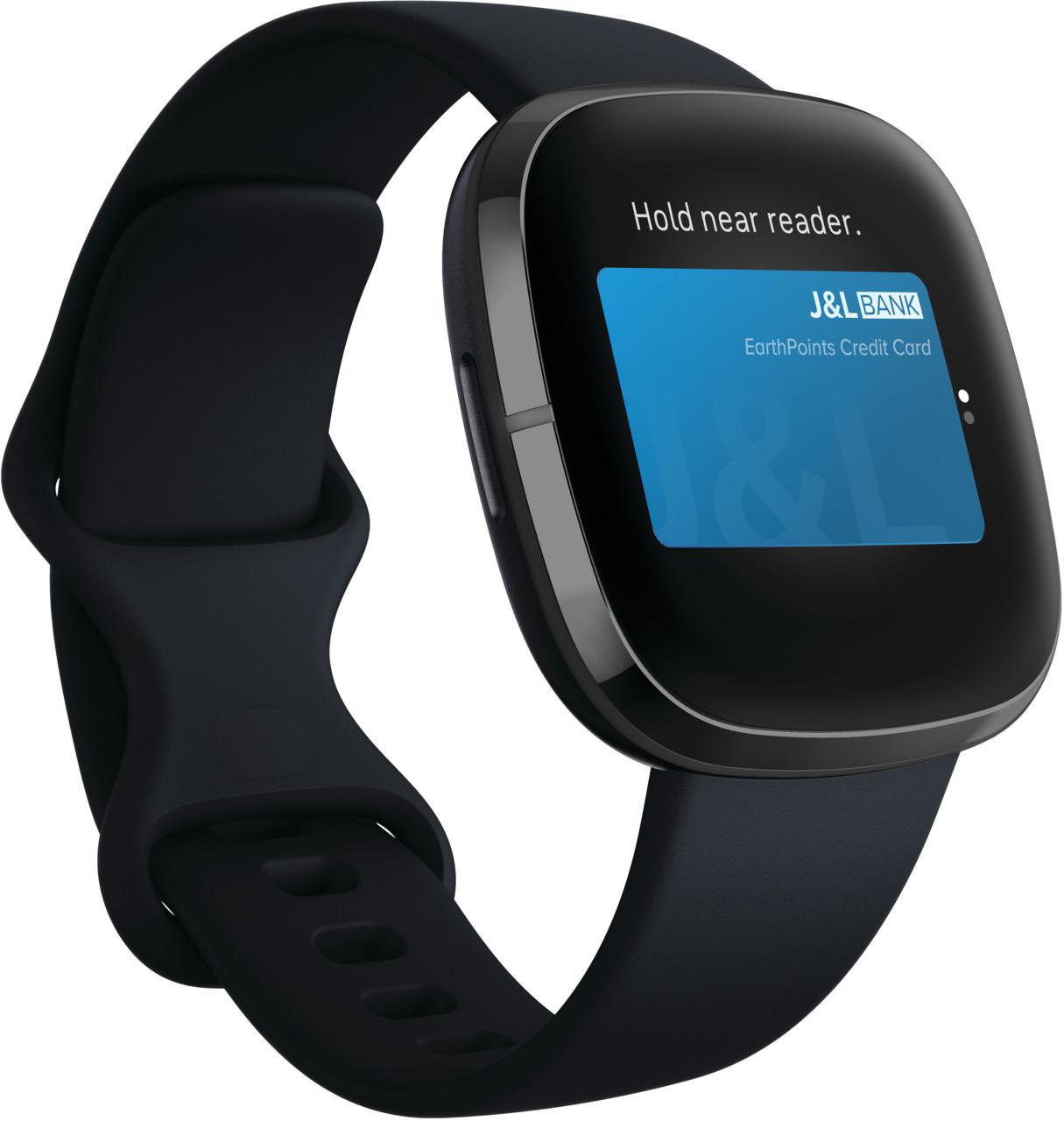 Išmanusis laikrodis Fitbit Sense, Juodas