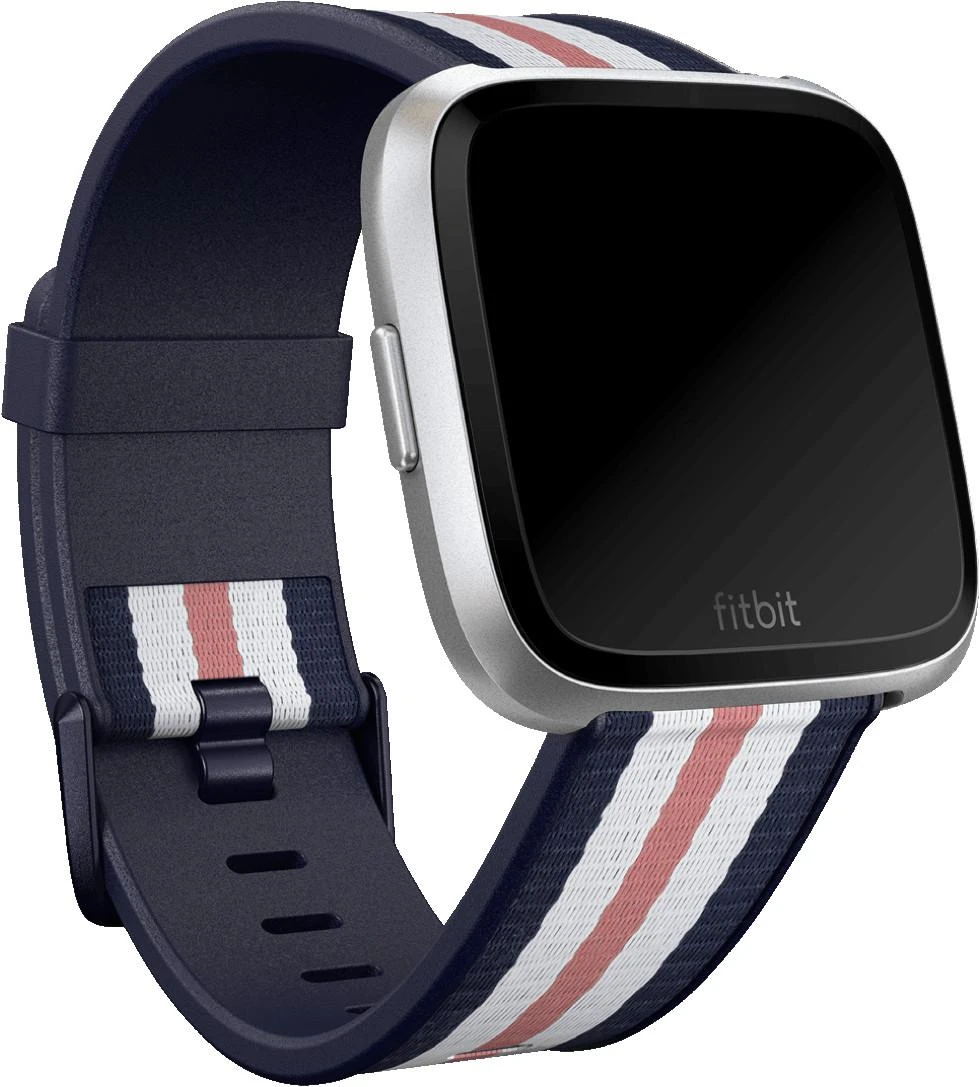 Išmaniojo laikrodžio Fitbit Versa-Lite dirželis, Mėlynos, baltos, rožinės spalvos