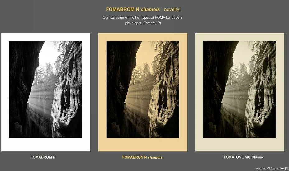 Foma fotopopierius Fomabrom 141 N Chamois 20,3x25,4cm 25 lapai