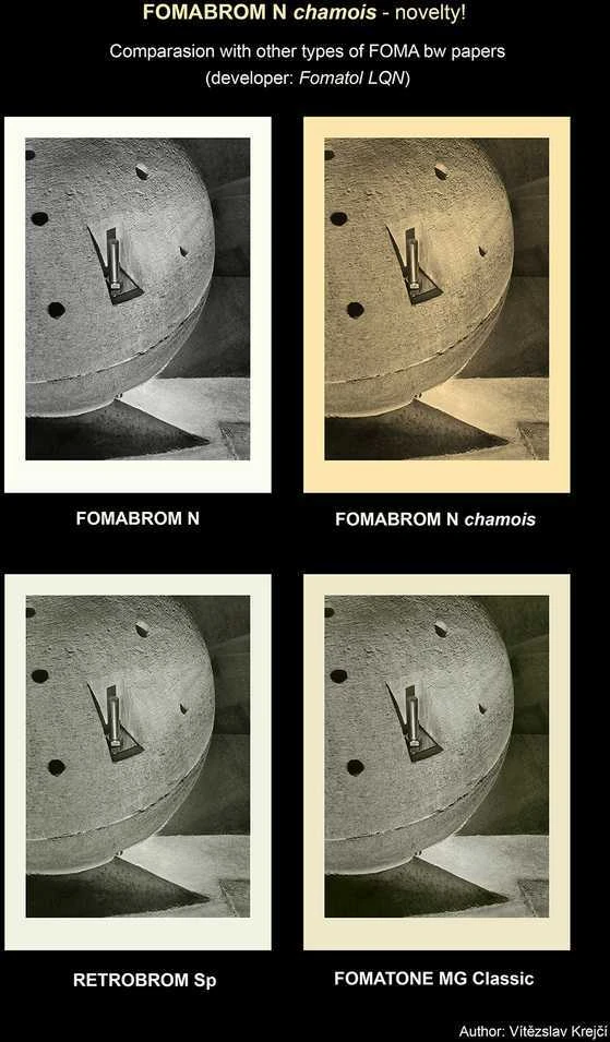 Foma fotopopierius Fomabrom 141 N Chamois 20,3x25,4cm 25 lapai