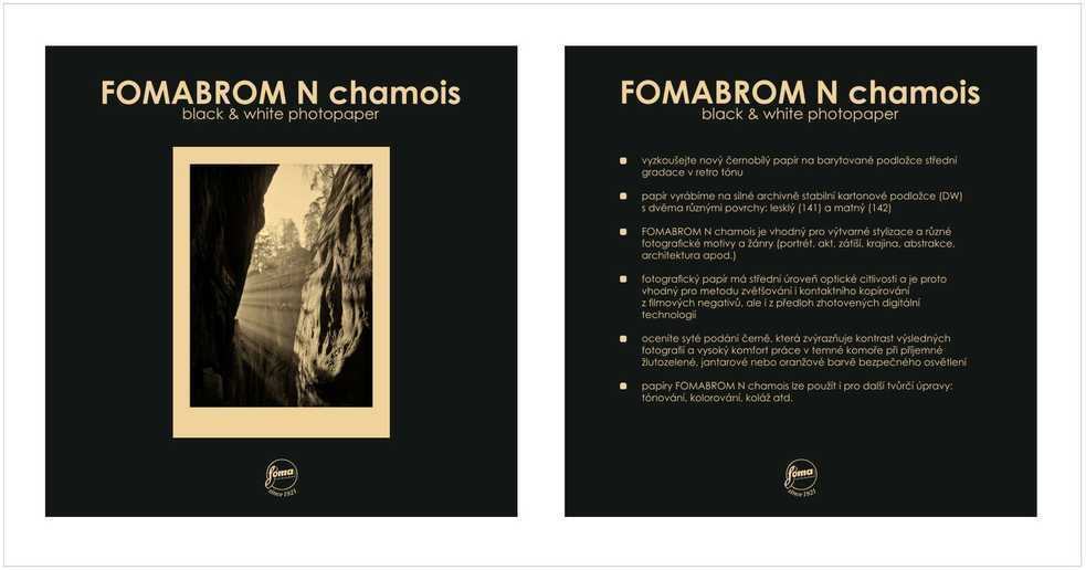 Foma fotopopierius Fomabrom 142 N Chamois 12,7x17,8cm 25 lapai