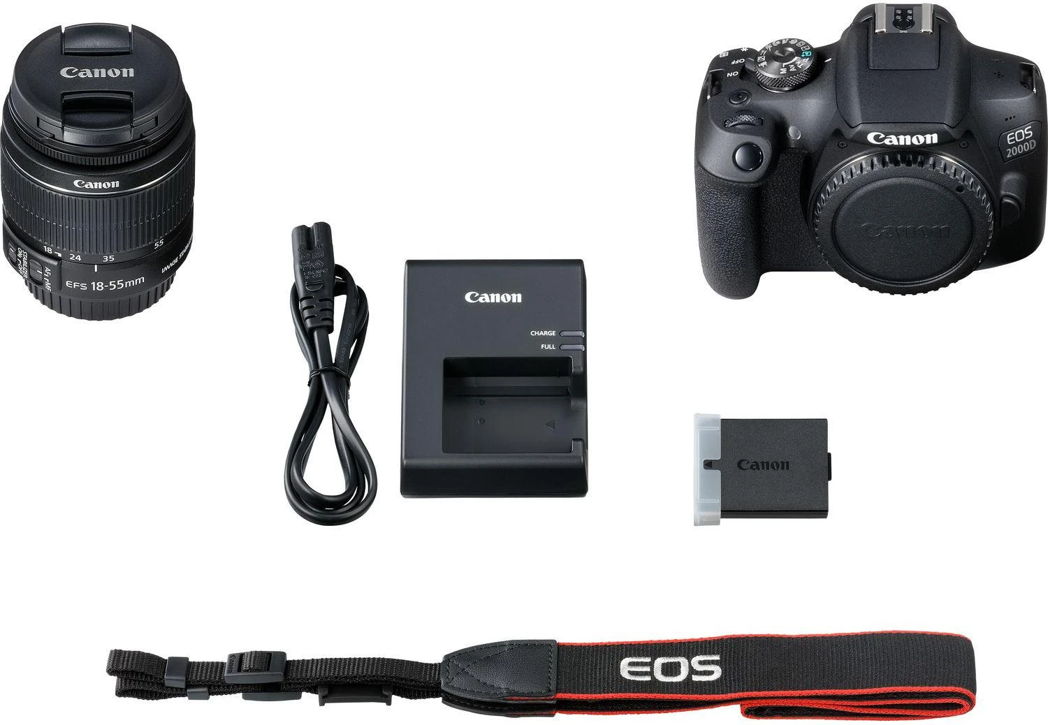 Canon | EOS | 2000D 18-55 IS II EU26 | SLR Camera Kit | Megapixel 24.1 MP | Image stabilizer | ISO sensitivity (max) 12800 | Ekranas diagonal 3.0 " | Wi-Fi | Video recording | APS-C | Juodas