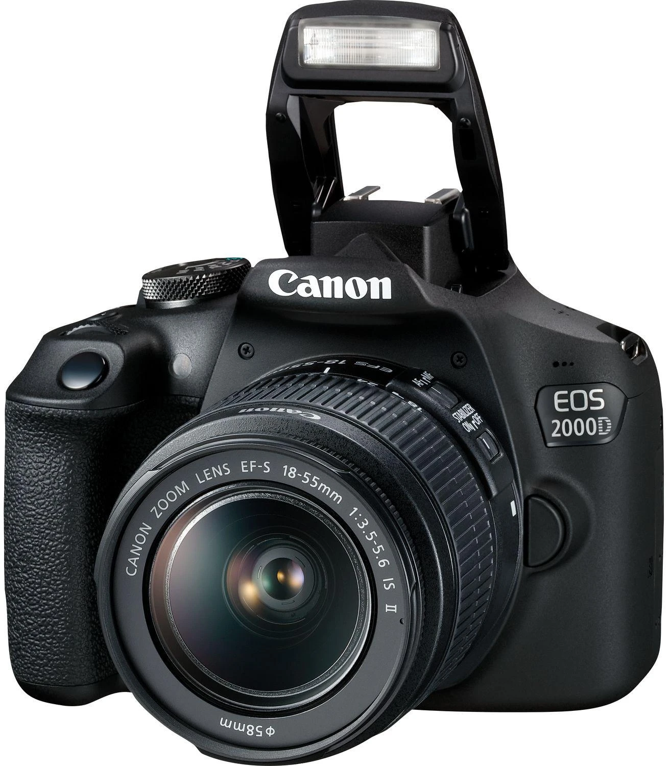 Canon | EOS | 2000D 18-55 IS II EU26 | SLR Camera Kit | Megapixel 24.1 MP | Image stabilizer | ISO sensitivity (max) 12800 | Ekranas diagonal 3.0 " | Wi-Fi | Video recording | APS-C | Juodas
