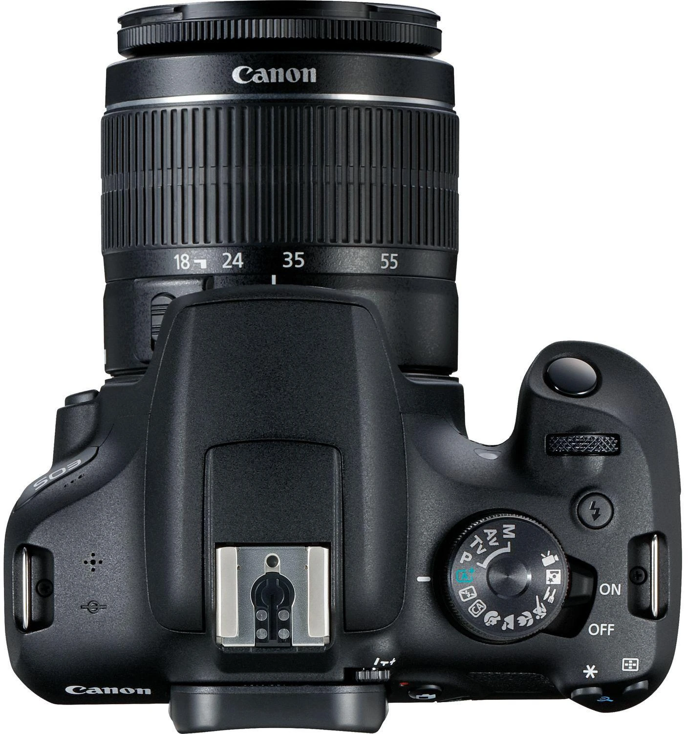 Canon EOS 2000D + EF-S 18-55mm f/3.5-5.6 IS II + EF 75-300mm f/4-5.6 III SLR fotoaparato komplektas 24,1 MP CMOS 6000 x 4000 pikseliai Juoda