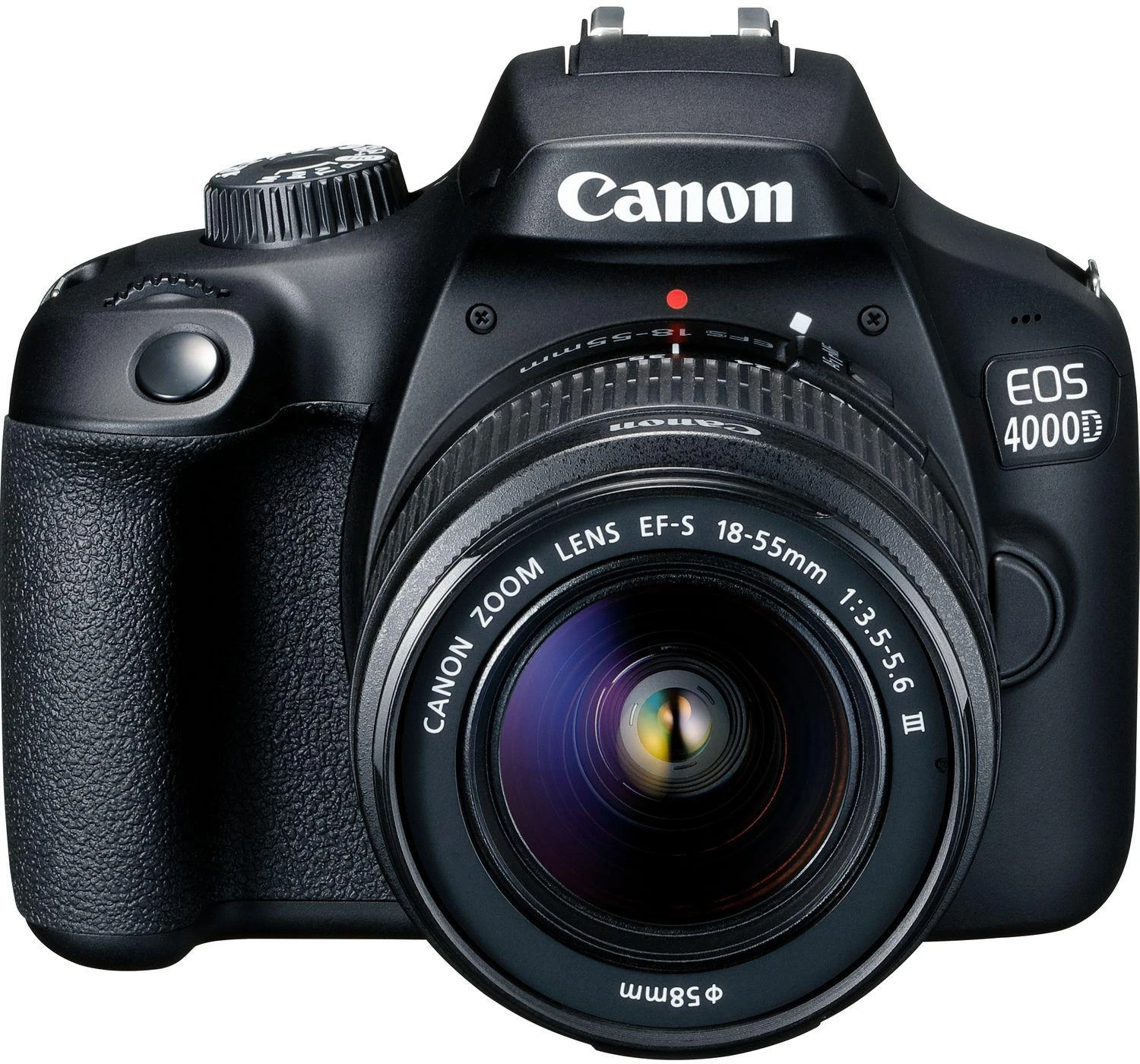 Canon EOS 4000D 18-55 III EU26 SLR Camera Kit, Megapixel 18 MP, Image stabilizer, ISO 12800, Ekranas diagonal 2.7 ", Wi-Fi, Video recording, APS-C, Juodas