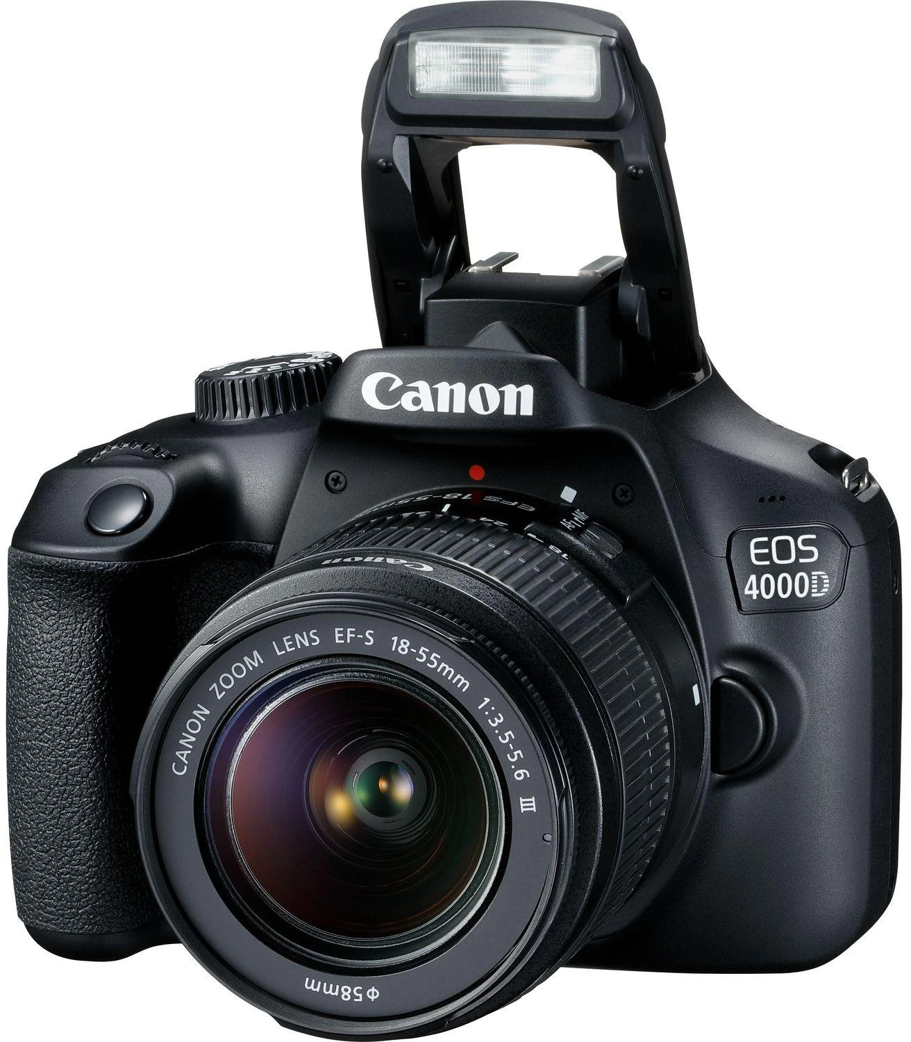 Canon EOS 4000D 18-55 III EU26 SLR Camera Kit, Megapixel 18 MP, Image stabilizer, ISO 12800, Ekranas diagonal 2.7 ", Wi-Fi, Video recording, APS-C, Juodas