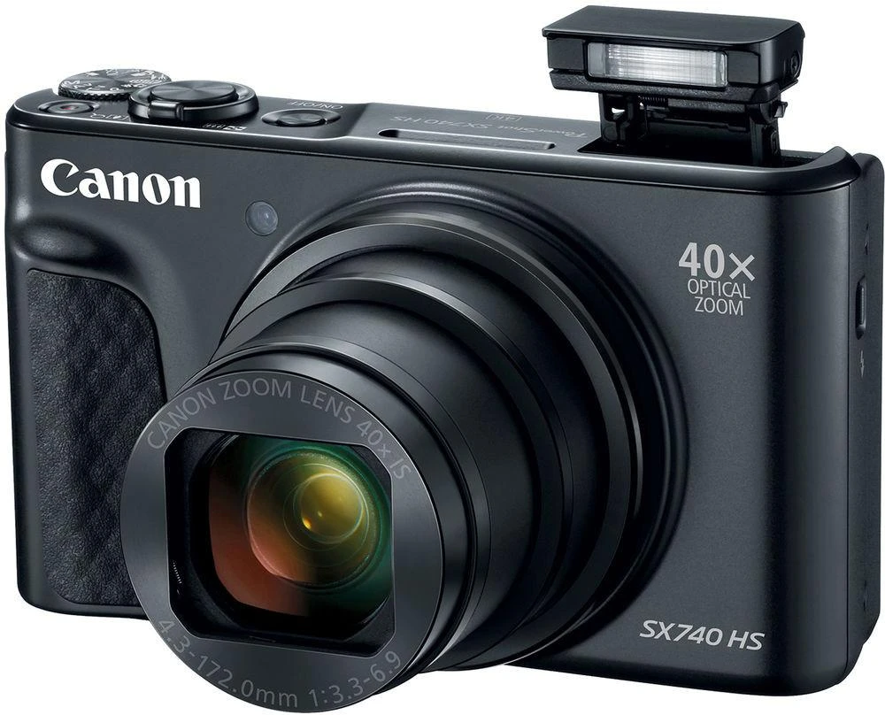 Canon PowerShot SX740 HS Kompaktiškas fotoaparatas 20,3 MP CMOS 5184 x 3888 pikseliai 1/2.3" Juoda