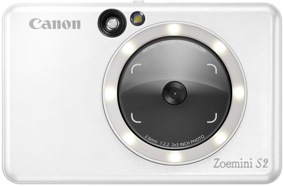 Canon Zoemini S2 mažų nuotraukų spausdintuvas ir fotoaparatas, Perlo baltumo
