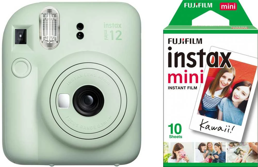 Fujifilm Instax Mini 12, mint žalias + filmas