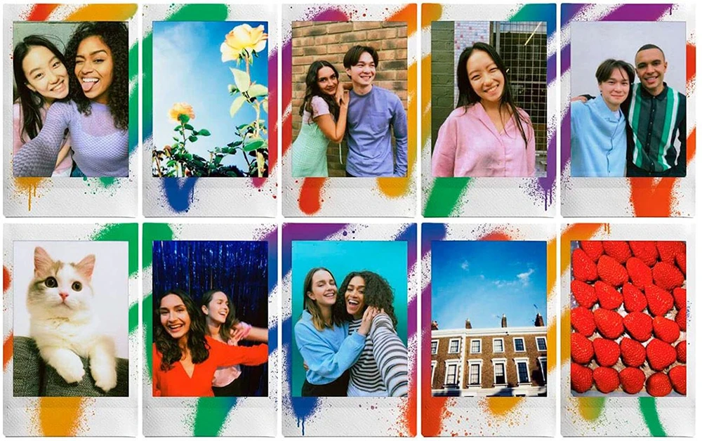 Fujifilm | Instax Mini | Art Purškiklis Momentinė plėvelė | 54 x 86 mm | Vaizdo dydis: 46 x 62 mm | Kiekis: 10
