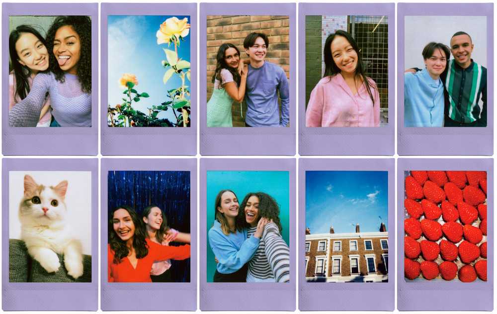 Fujifilm fotoplokštelės Instax Mini SOFT LAVENDER 10pl