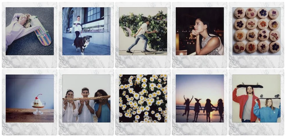 Fujifilm Moment.fotoplokšt. Instax SQUARE WHITEMARBLE (10pl)