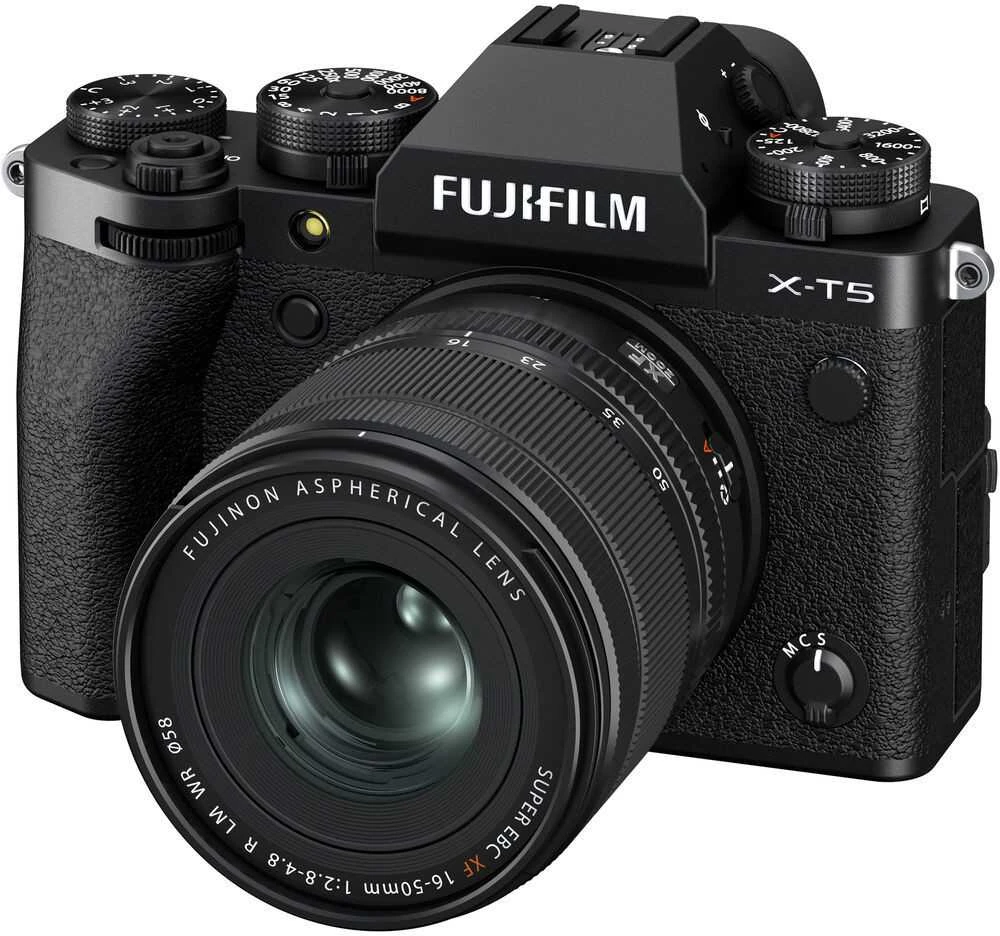 Sisteminis fotoaparatas FUJIFILM X-T5/XF16-50mmF2.8-4.8 R LM WR, Juodas