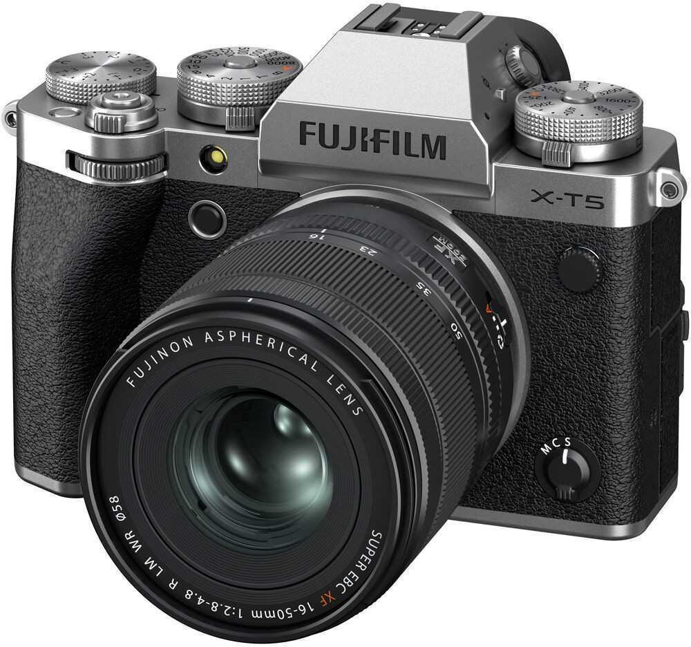 Sisteminis fotoaparatas FUJIFILM X-T5/XF16-50mmF2.8-4.8 R LM WR Sidabrinis (sidabrinis)