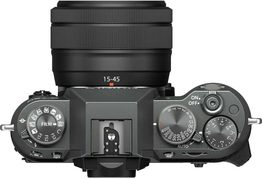 Sisteminis fotoaparatas FUJIFILM X-T50/XC15-45mmF3.5-5.6 OIS PZ Charcoal Sidabrinis (Tamsiai Sidabrinis)