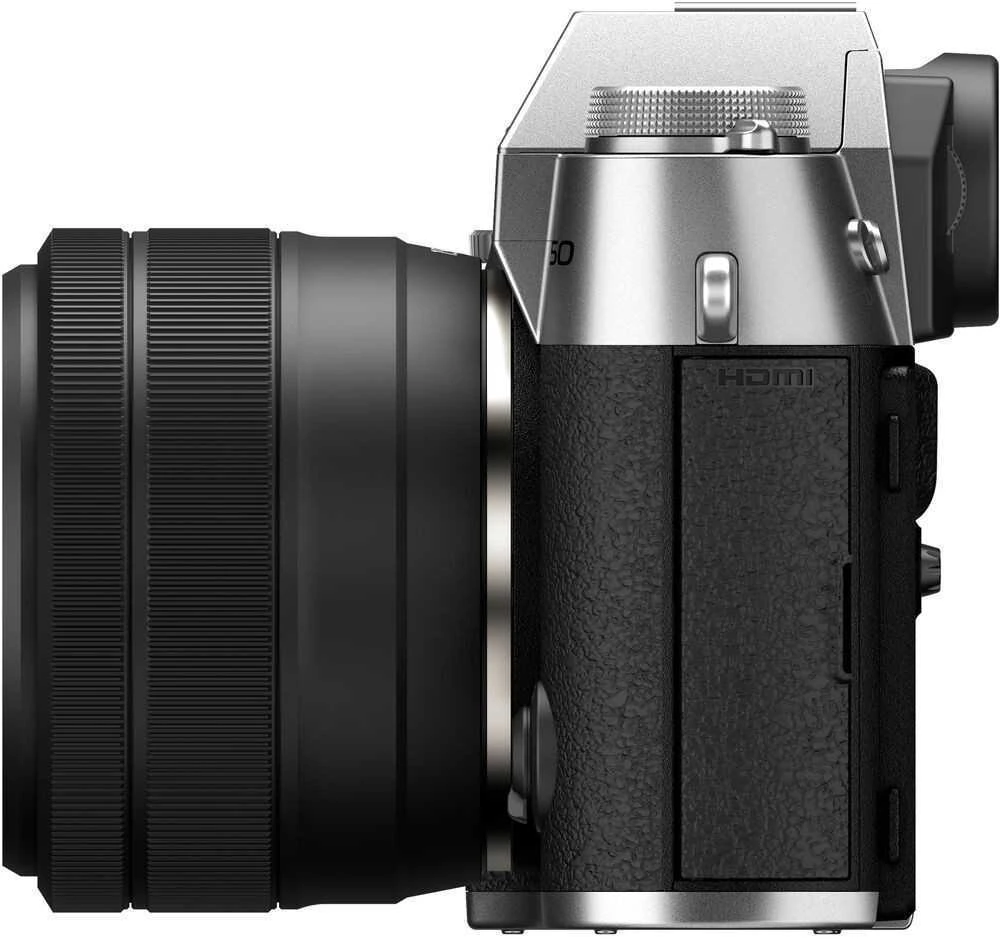 Sisteminis fotoaparatas FUJIFILM X-T50/XC15-45mmF3.5-5.6 OIS PZ Sidabrinis (Sidabrinis)