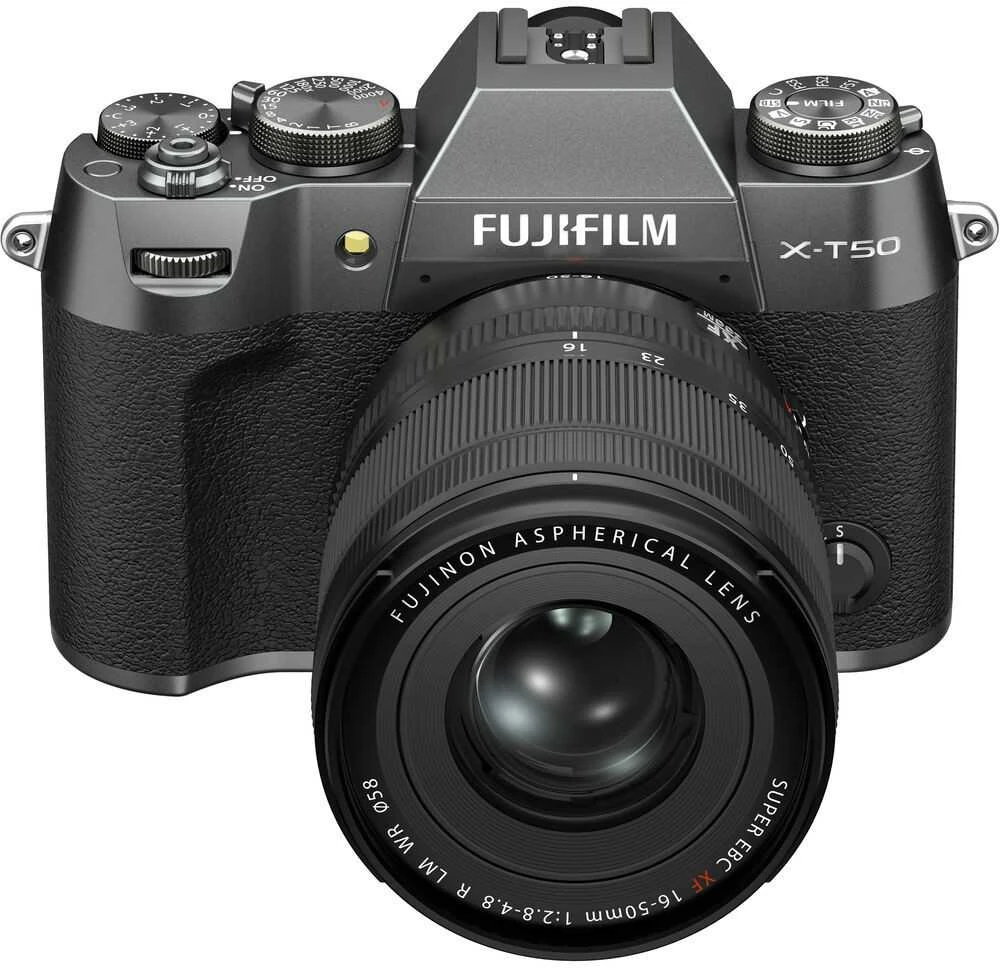 Sisteminis fotoaparatas FUJIFILM X-T50/XF16-50mmF2.8-4.8 R LM WR Charcoal Sidabrinis (Tamsiai Sidabrinis)