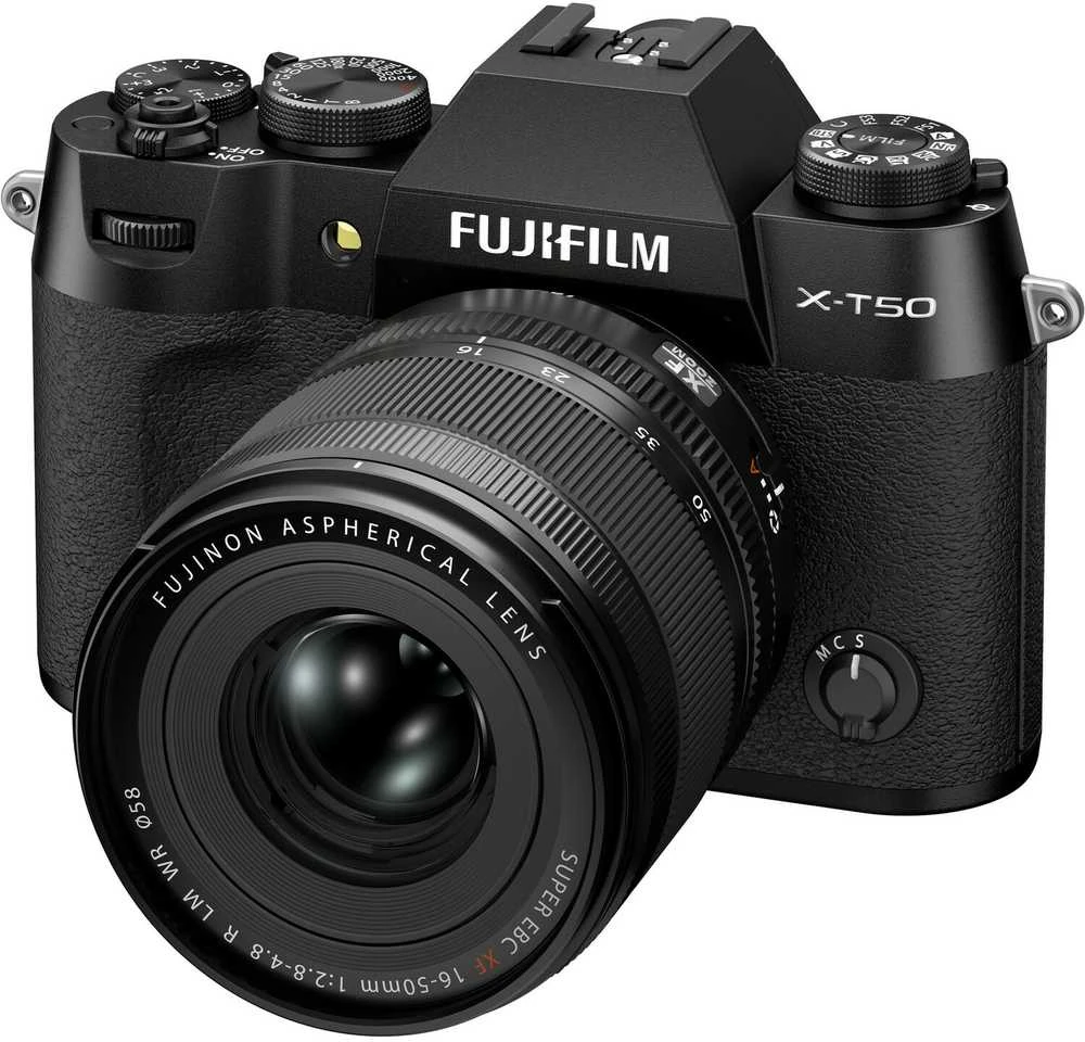 Sisteminis fotoaparatas FUJIFILM X-T50/XF16-50mmF2.8-4.8 R LM WR Juodas