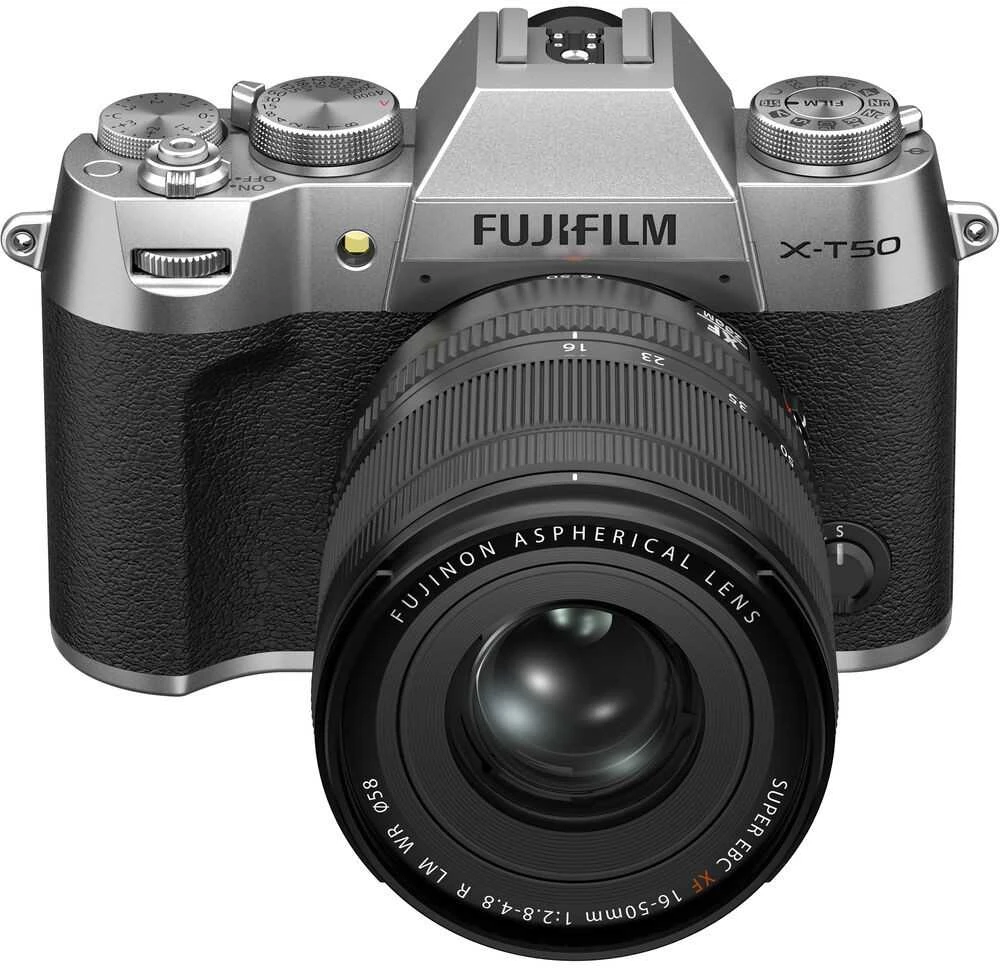 Sisteminis fotoaparatas FUJIFILM X-T50/XF16-50mmF2.8-4.8 R LM WR Sidabrinis