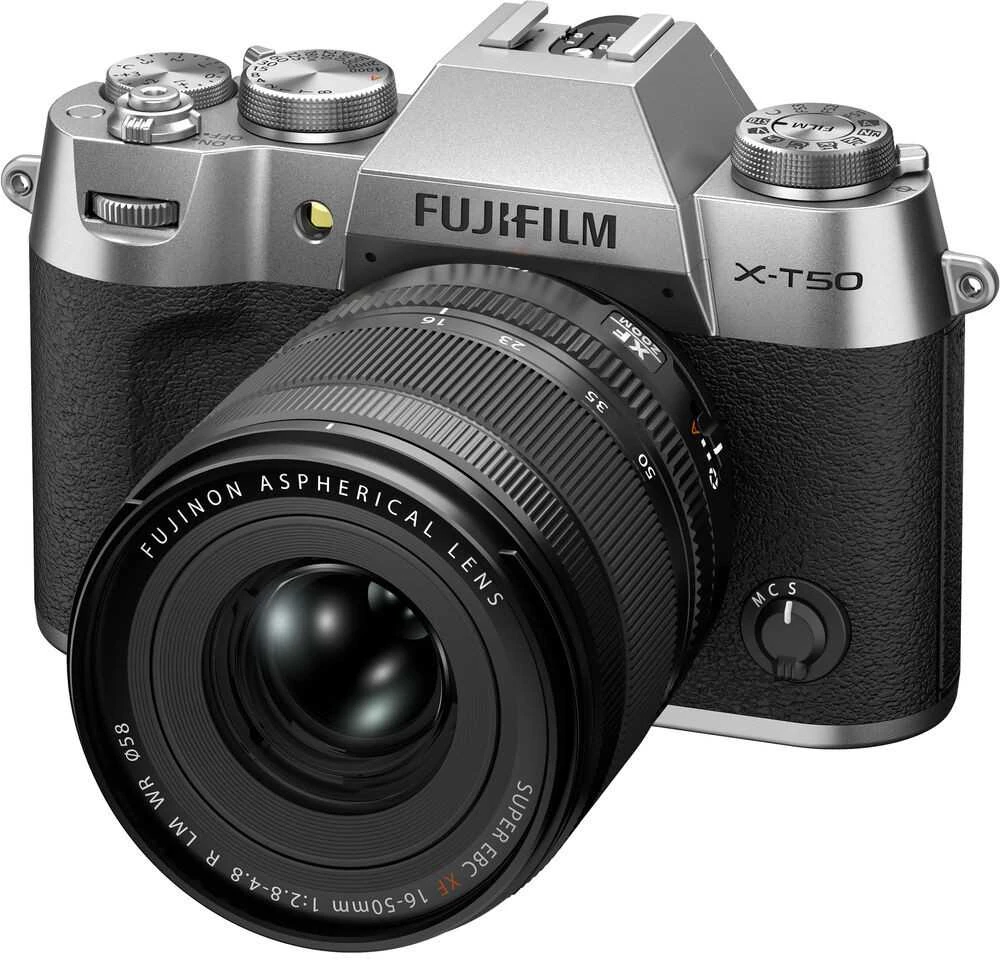 Sisteminis fotoaparatas FUJIFILM X-T50/XF16-50mmF2.8-4.8 R LM WR Sidabrinis