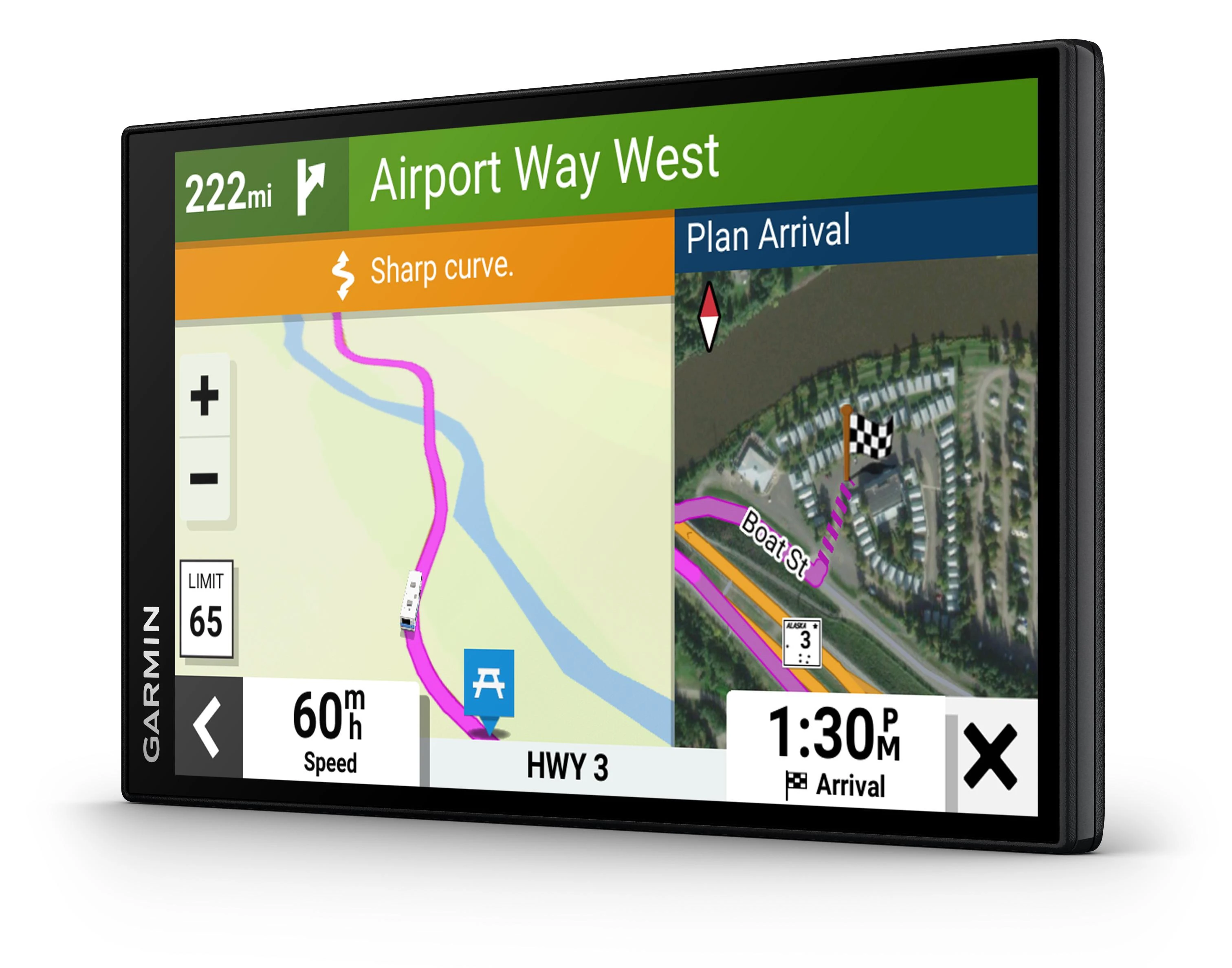 Garmin Camper 795 7 col. palydovinės navigacijos įrenginys kemperiams su tiesiogine eismo informacija