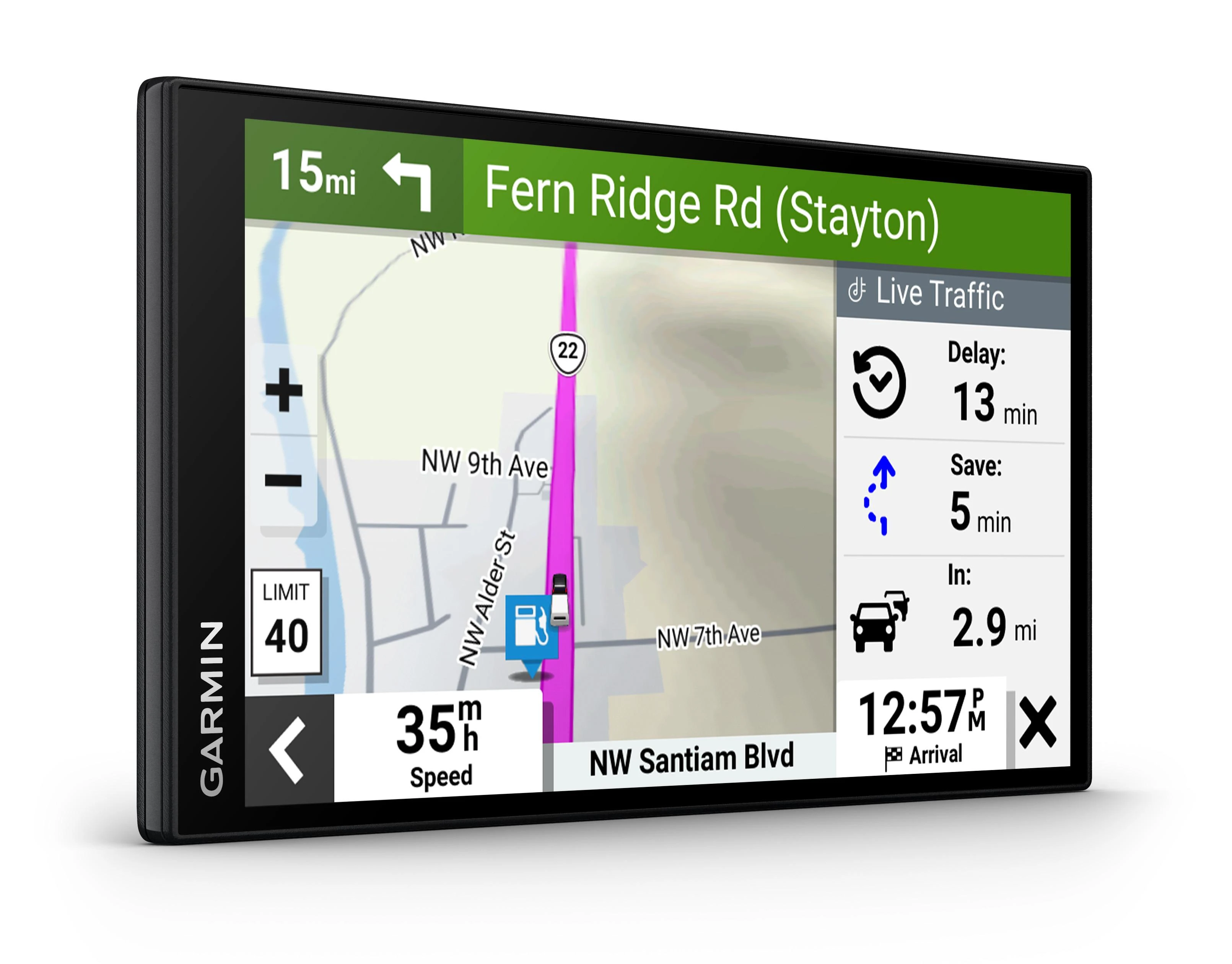 Garmin Camper 795 7 col. palydovinės navigacijos įrenginys kemperiams su tiesiogine eismo informacija