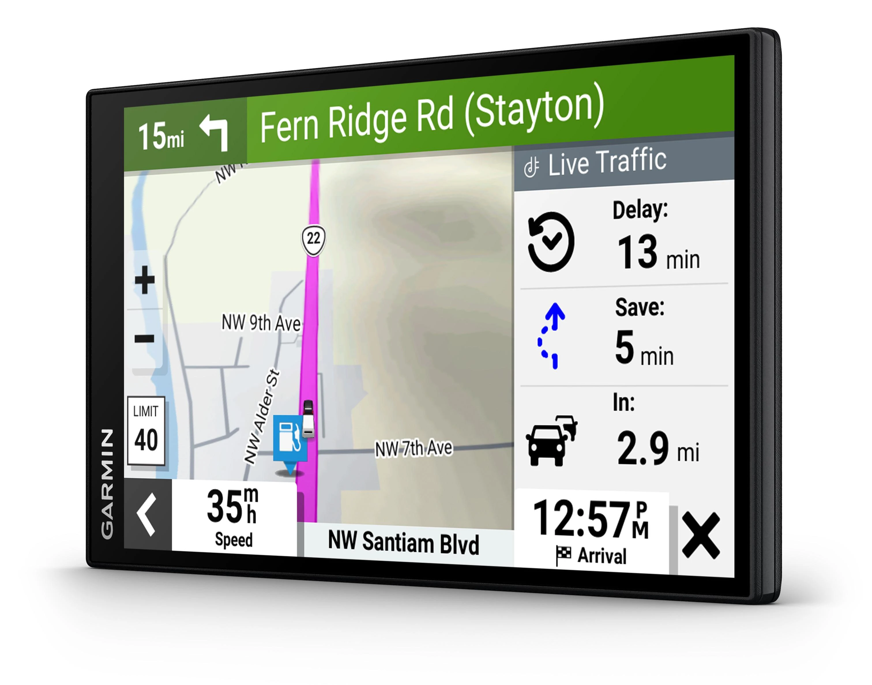 Garmin Camper 795 7 col. palydovinės navigacijos įrenginys kemperiams su tiesiogine eismo informacija