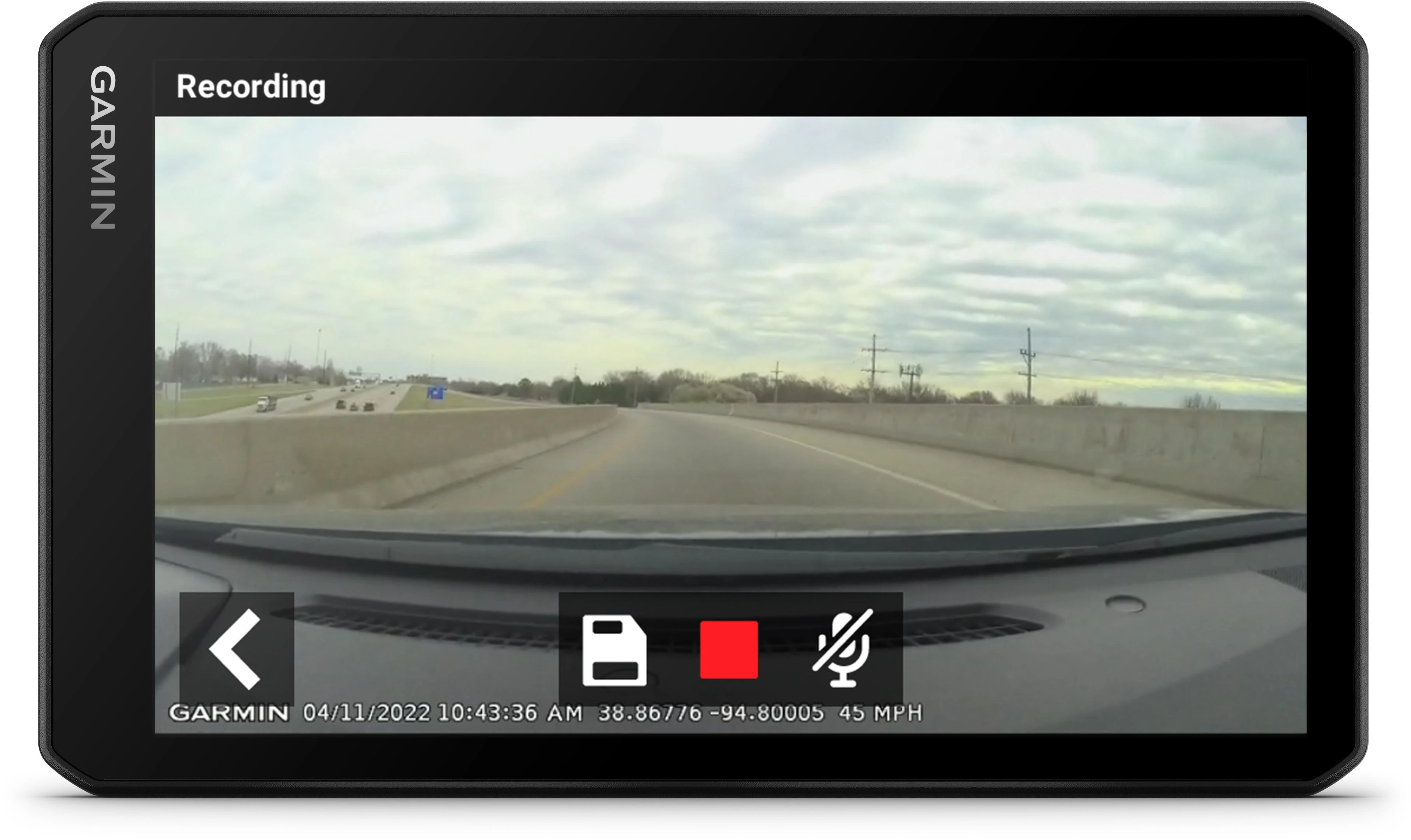Garmin DriveCam™ 76 7 col. GPS palydovinės navigacijos įrenginys su integruotu vaizdo registratoriumi