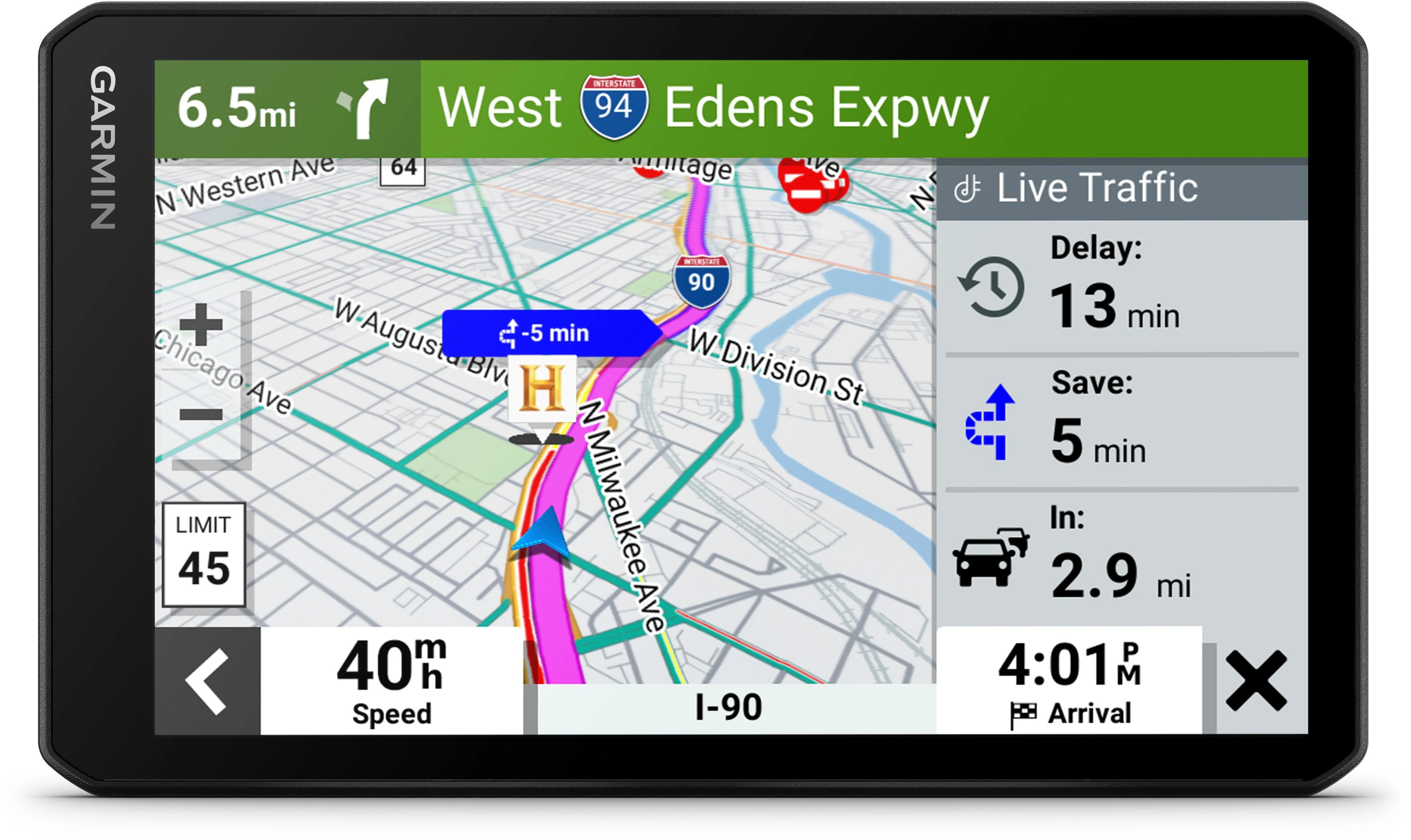 Garmin DriveCam™ 76 7 col. GPS palydovinės navigacijos įrenginys su integruotu vaizdo registratoriumi