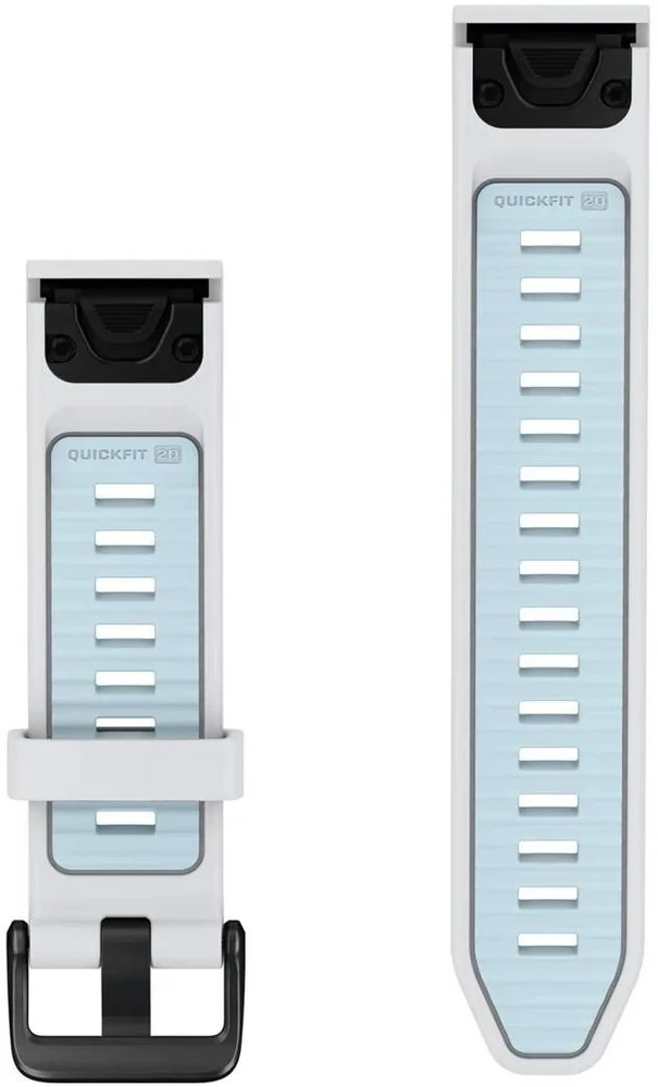 Garmin QuickFit 20 Laikrodžių Apyrankės, Whitestone/Ice Mėlyna Silikoninės