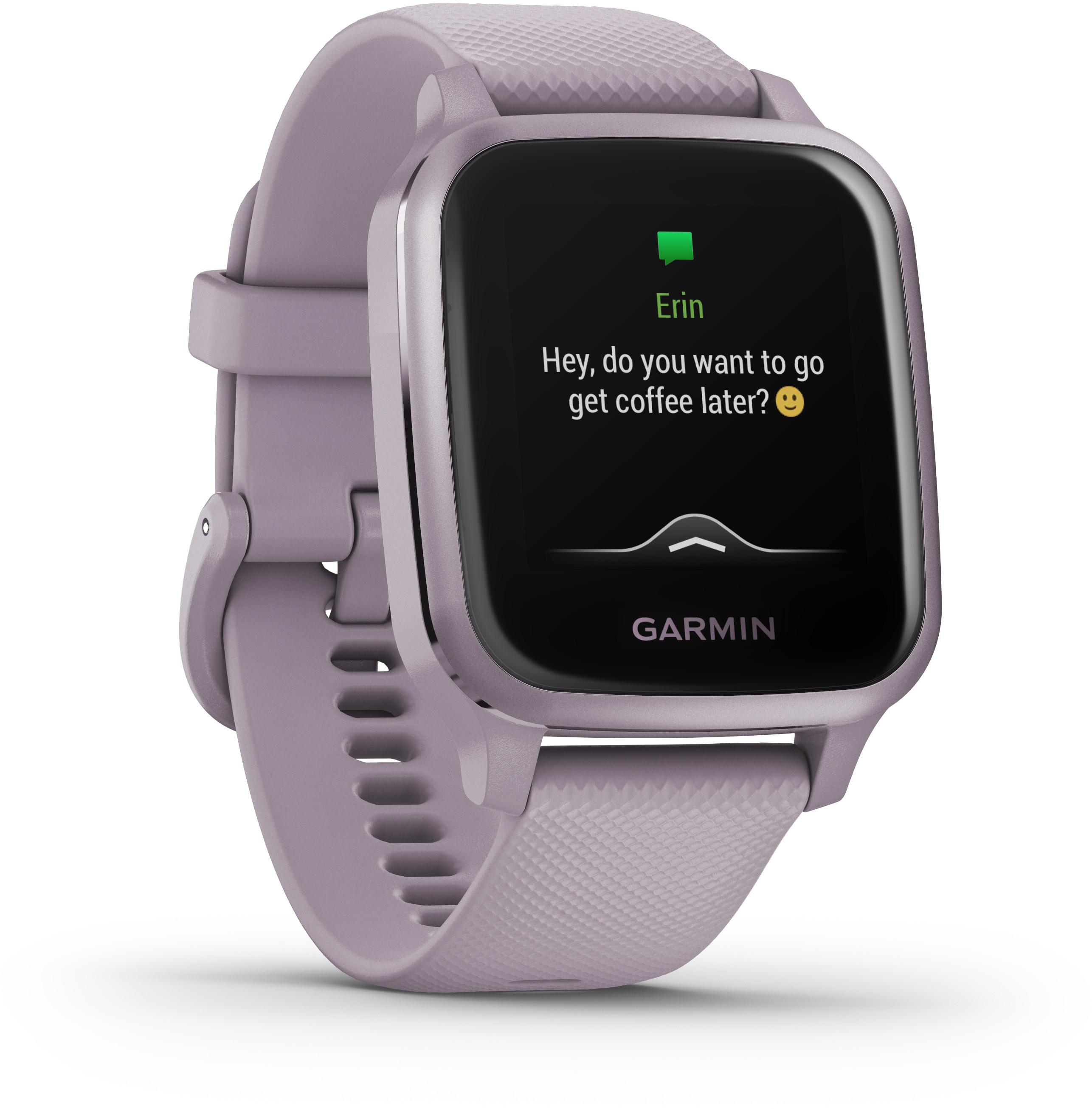 Išmanusis laikrodis Garmin Venu Sq, Orchidėjų spalvos aliuminio apvadas |  Varle.lt