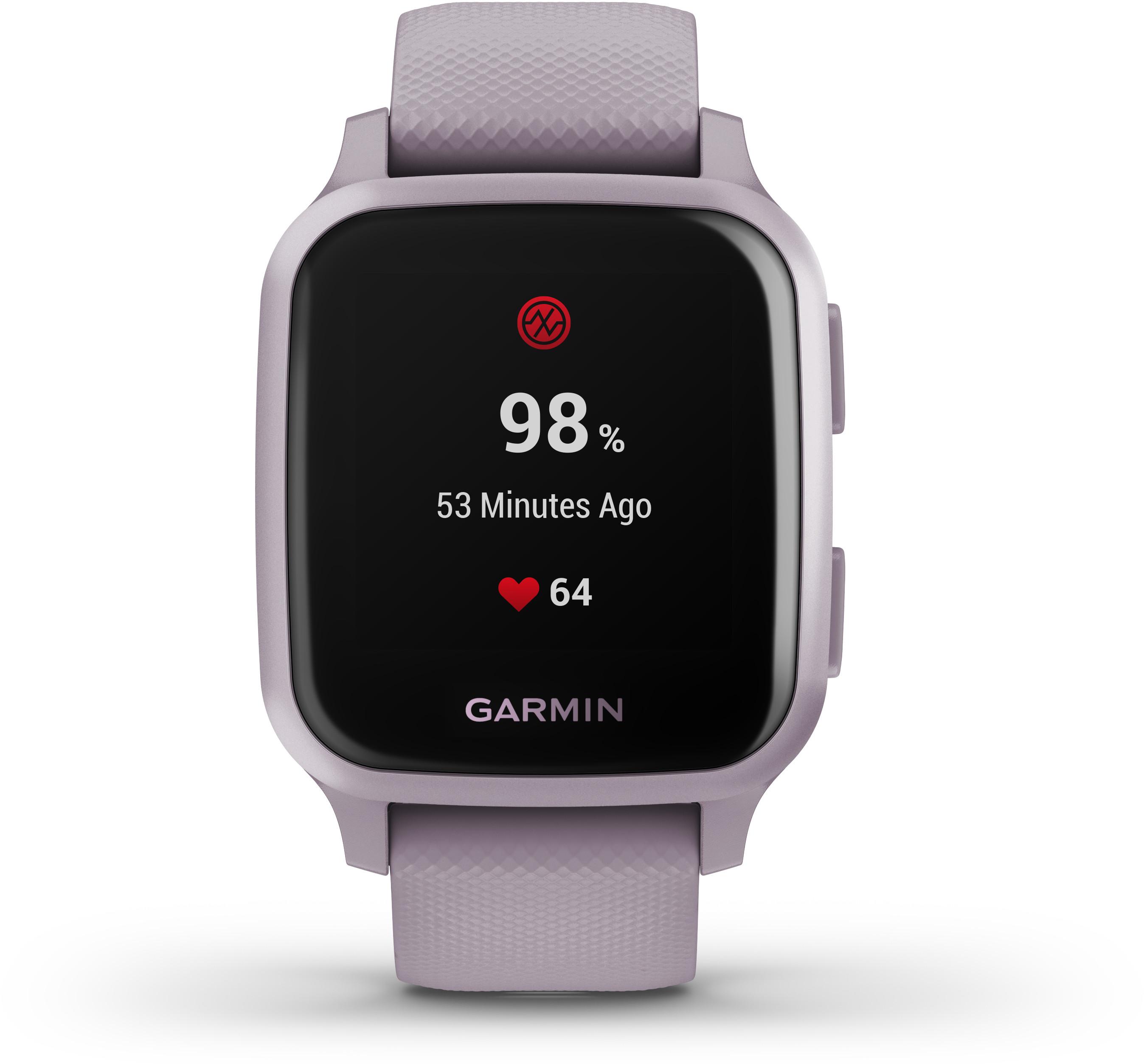 Išmanusis laikrodis Garmin Venu Sq, Orchidėjų spalvos aliuminio apvadas |  Varle.lt