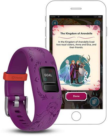 Išmanioji apyrankė Garmin vivofit jr.2 Frozen 2 / Anna, Violetinės spalvos  | Varle.lt