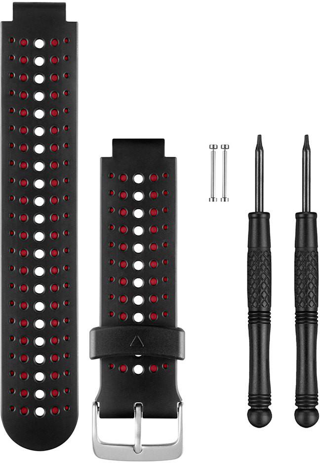 Išmaniojo laikrodžio Garmin Forerunner 230/235/630/735XT  silikoninis dirželis, Juodos spalvos