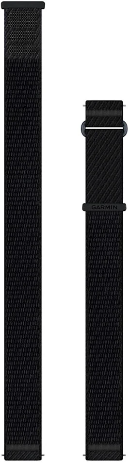 „Garmin“ greito atlaisvinimo apyrankės (18 mm), pilkos / juodos „ComfortFit“ medžiagos
