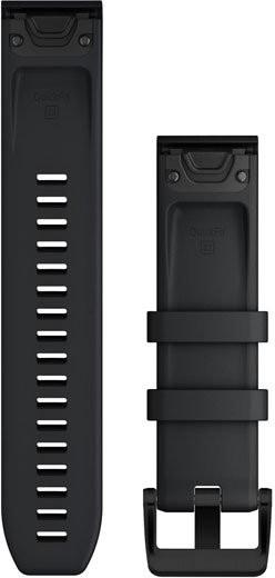 Išmaniojo laikrodžio Garmin greitai atsegamas, silikoninis dirželis, Juodos spalvos, 22mm