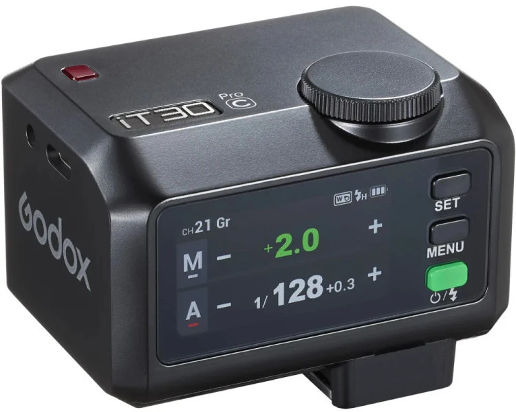 Fotoaparato Blykstė - GODOX iT30Pro C Blykstė Canon Fotoaparatams, TTL, HSS 1/8 000 S, Įkraunama Per USB-C, 7,4 V 900 mAh