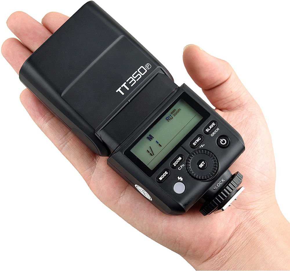 „Godox TT350P Speedlite“, skirta „Pentax“.