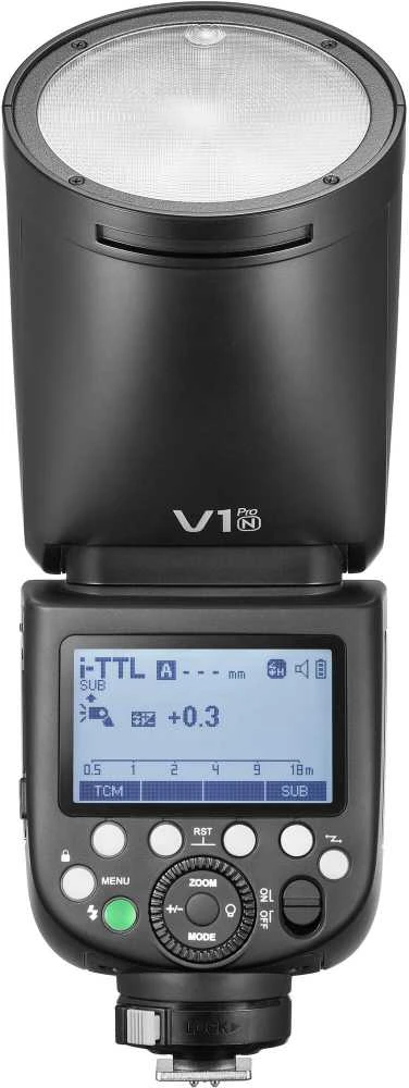 „Godox Flash V1 Pro“, skirta „Nikon“.