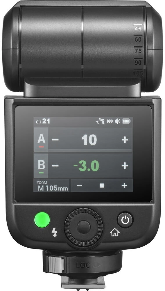 Fotoaparato blykstė - Godox V480F TTL Li-ion blykstė 650 blykstės 2.0" jutiklinis ekranas