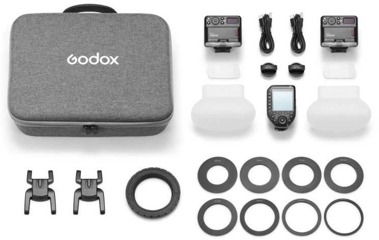 Fotografijos įranga - Godox MF12 DK1 Dental Flash Kit TTL Wireless Flash