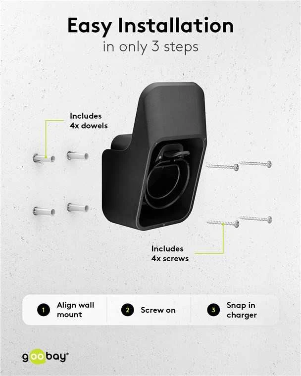 Goobay Iglu Tech IGLU 2 TIPO PLASTIKINIS KABELIŲ LAIKIKLIS