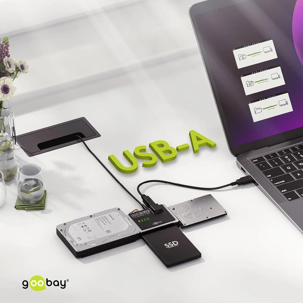 „Goobay“ kietojo disko adapteris IDE/SATA USB