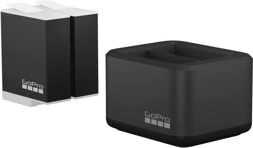 GOPRO DUAL BATTERY CHARGER + ENDURO BATTERY (HERO12/HERO11/HERO10/HERO9 Juodas )